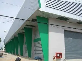 โครงสร้างอาคารผลิต 80×60 ม. · ระบบดับเพลิงและงานไฟฟ้า