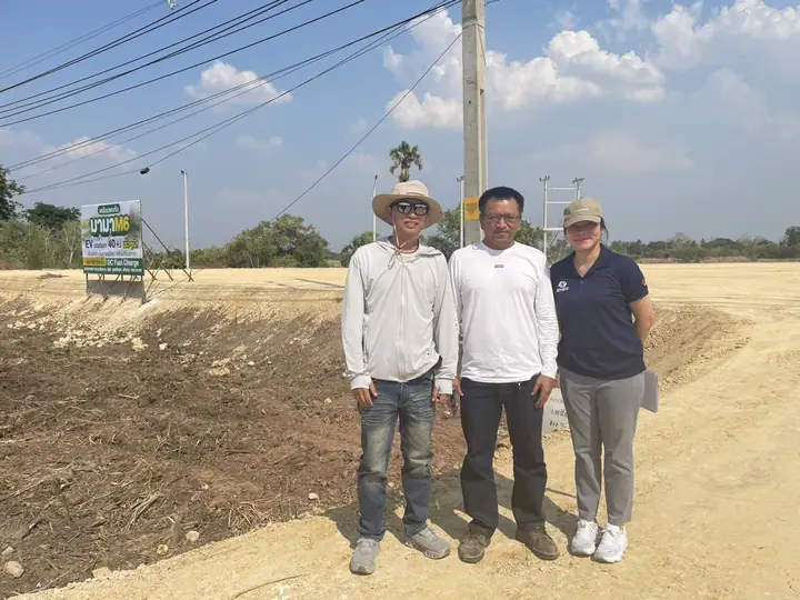 สถานีชาร์จ EV · ที่ดินก่อนเริ่มงาน